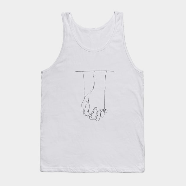 Holding Hands Tank Top by thecolddots